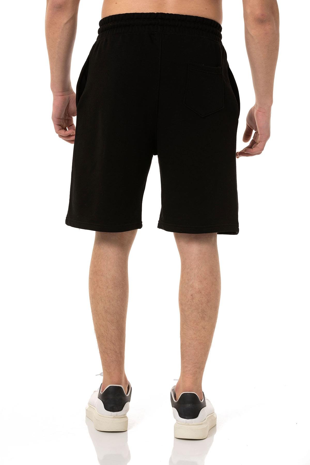 Camenta Siyah 2 İplik Günlük Erkek Şort