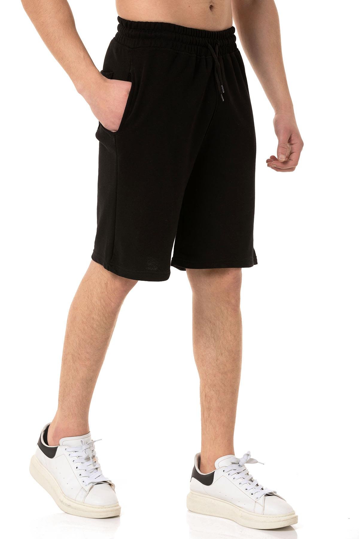 Camenta Siyah 2 İplik Günlük Erkek Şort