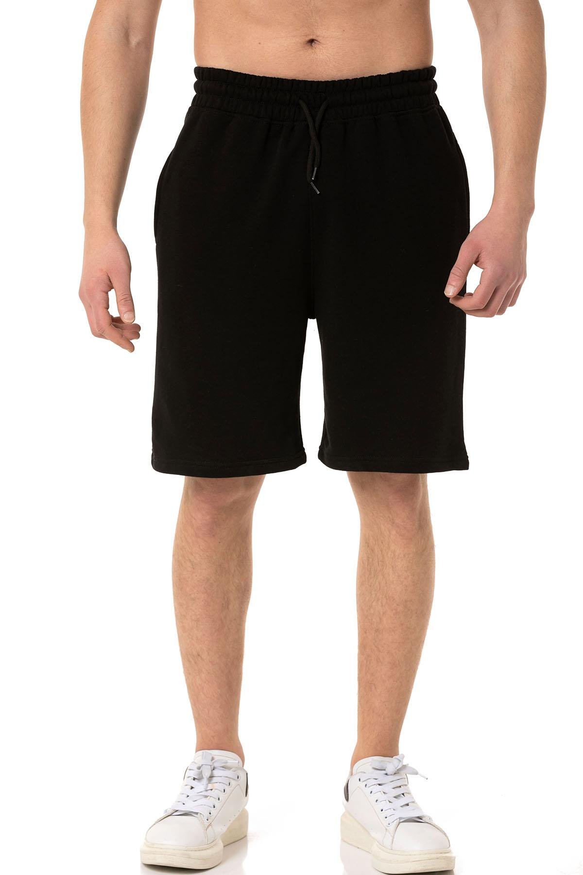 Camenta Siyah 2 İplik Günlük Erkek Şort