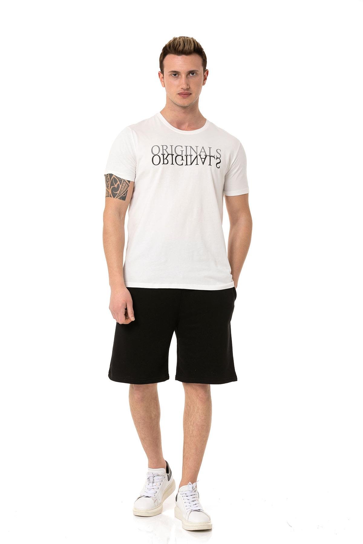 Camenta Siyah 2 İplik Günlük Erkek Şort