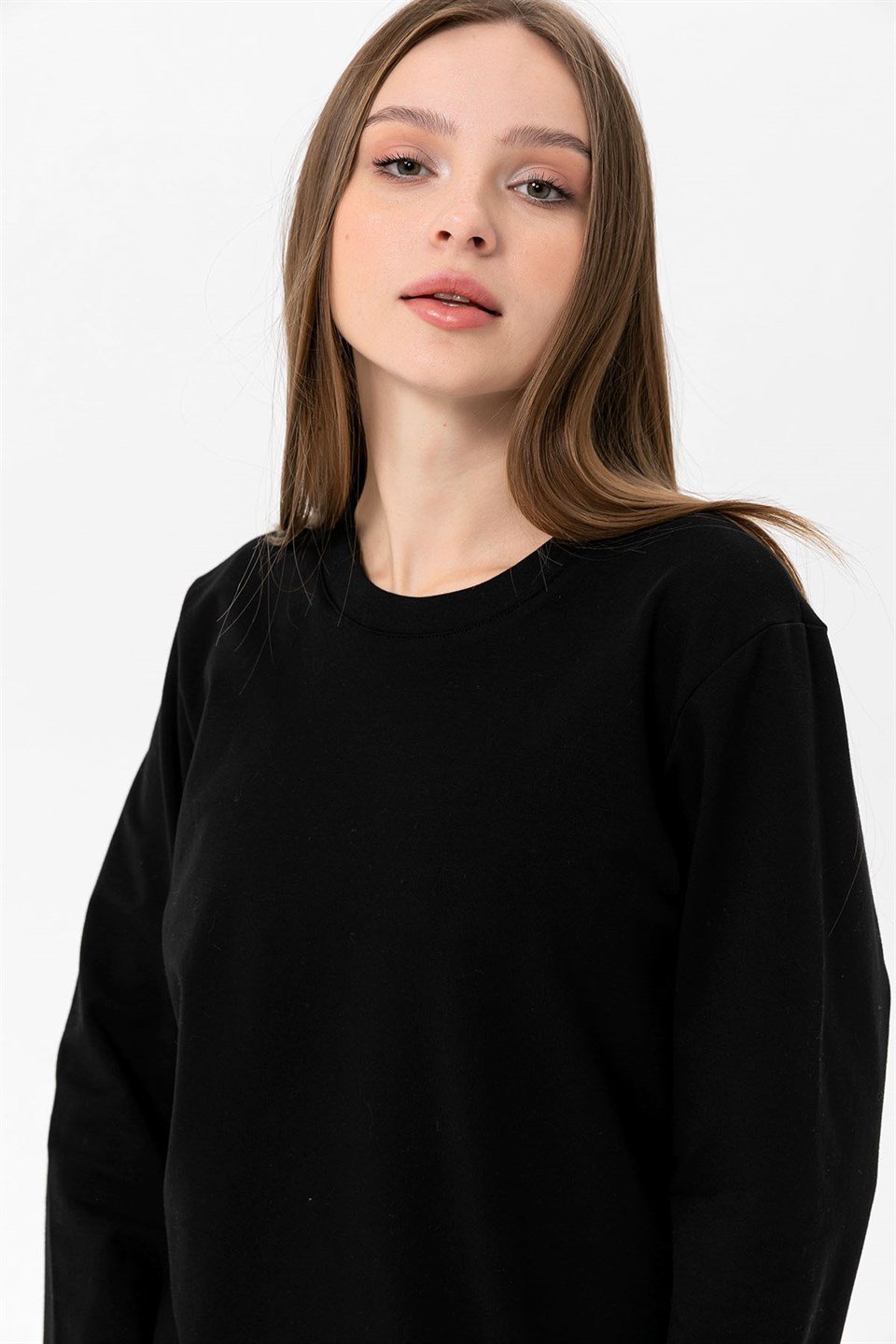 Camenta Siyah Kadın Sweatshirt