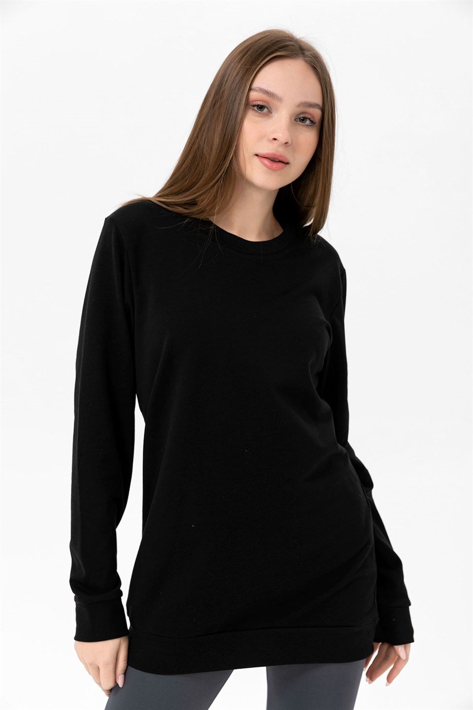 Camenta Siyah Kadın Sweatshirt