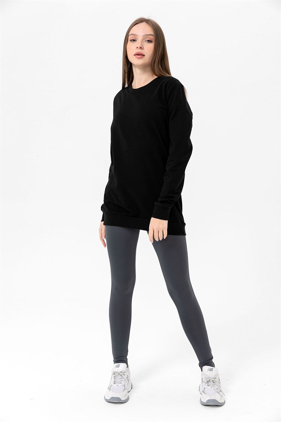 Camenta Siyah Kadın Sweatshirt