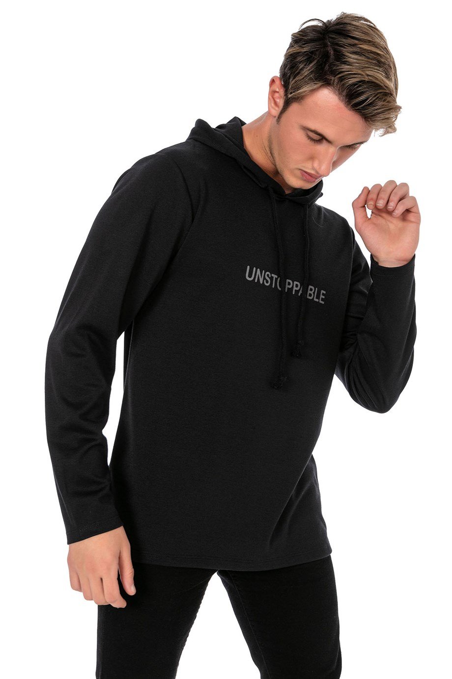 CAMENTA UNSTOPPABLE BASKILI KAPŞONLU ERKEK SWEATSHIRT