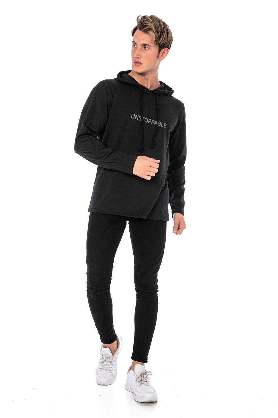 CAMENTA UNSTOPPABLE BASKILI KAPŞONLU ERKEK SWEATSHIRT