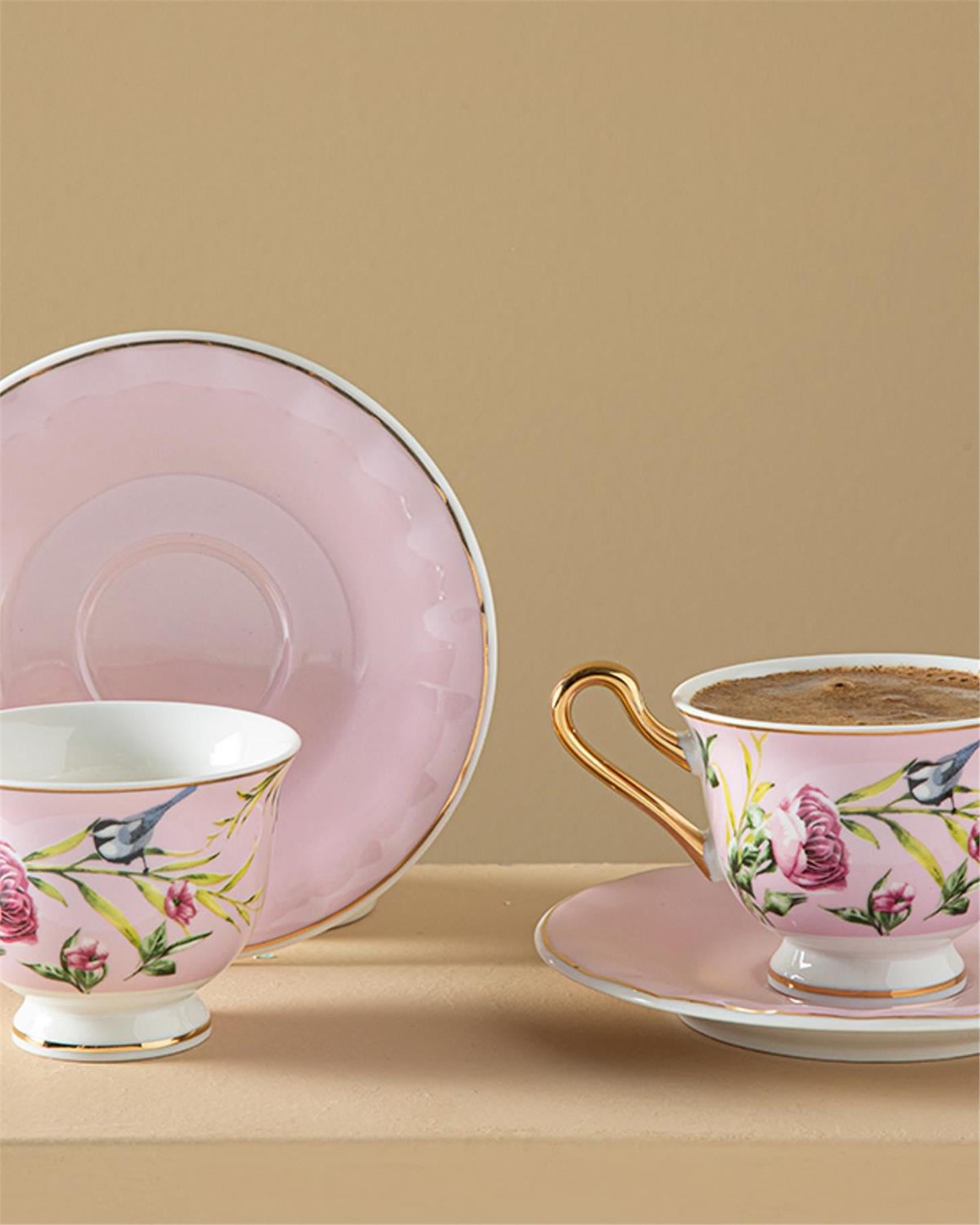 10036617005English Home Vanilla Kahve Fincan Takımı 4 prç Açık Pembe