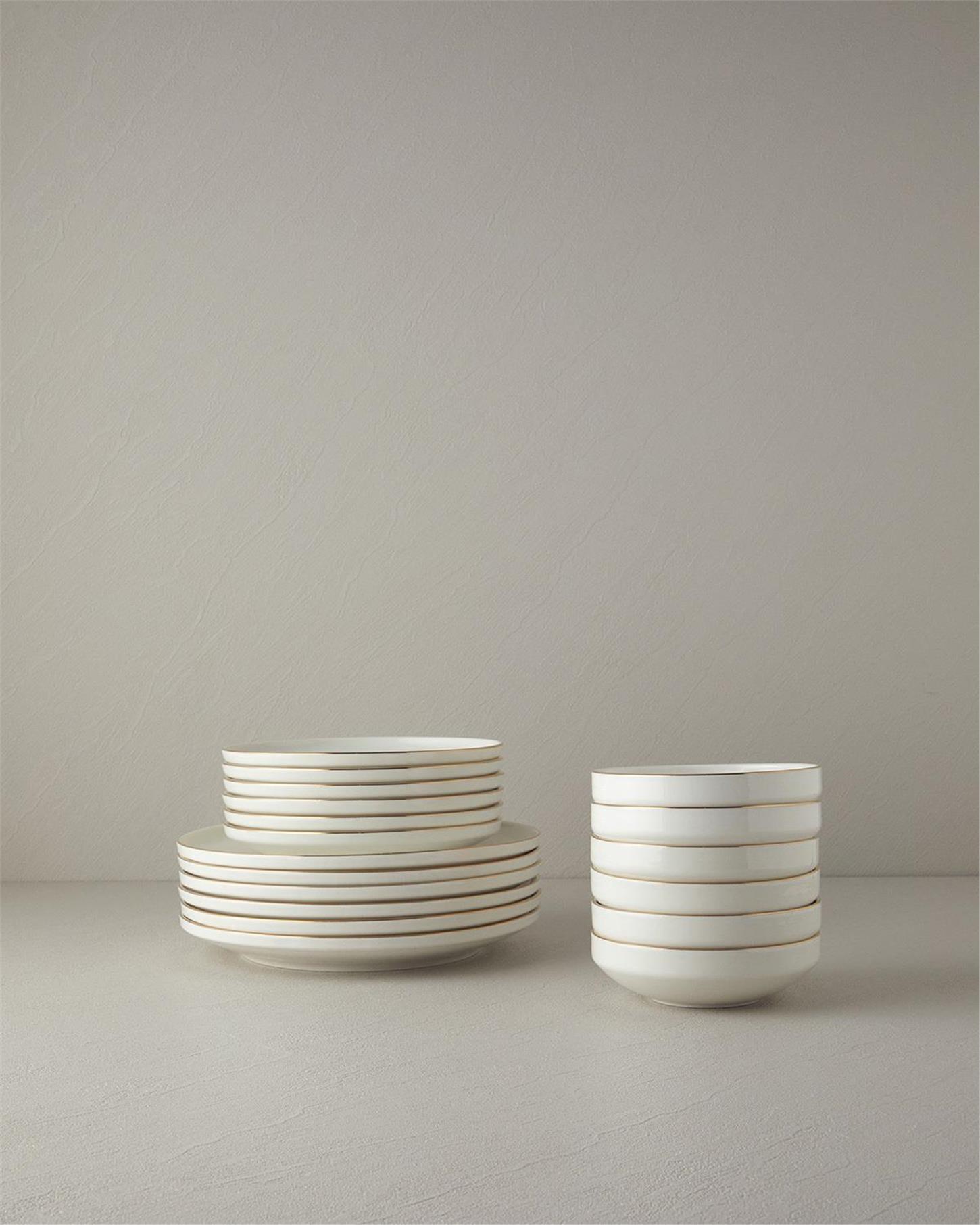 10037740001English Home Torino Porselen Yemek Takımı 18 Parça 6 Kişilik Gold