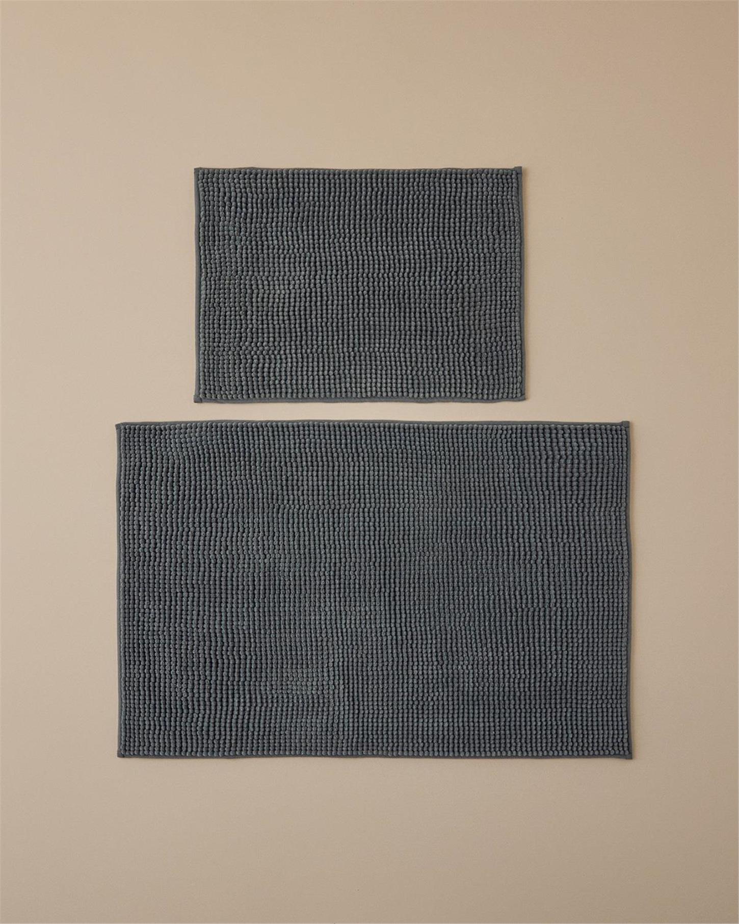 10040869001English Home Paige Banyo Paspası Seti 60x90+40x60 Antrasit