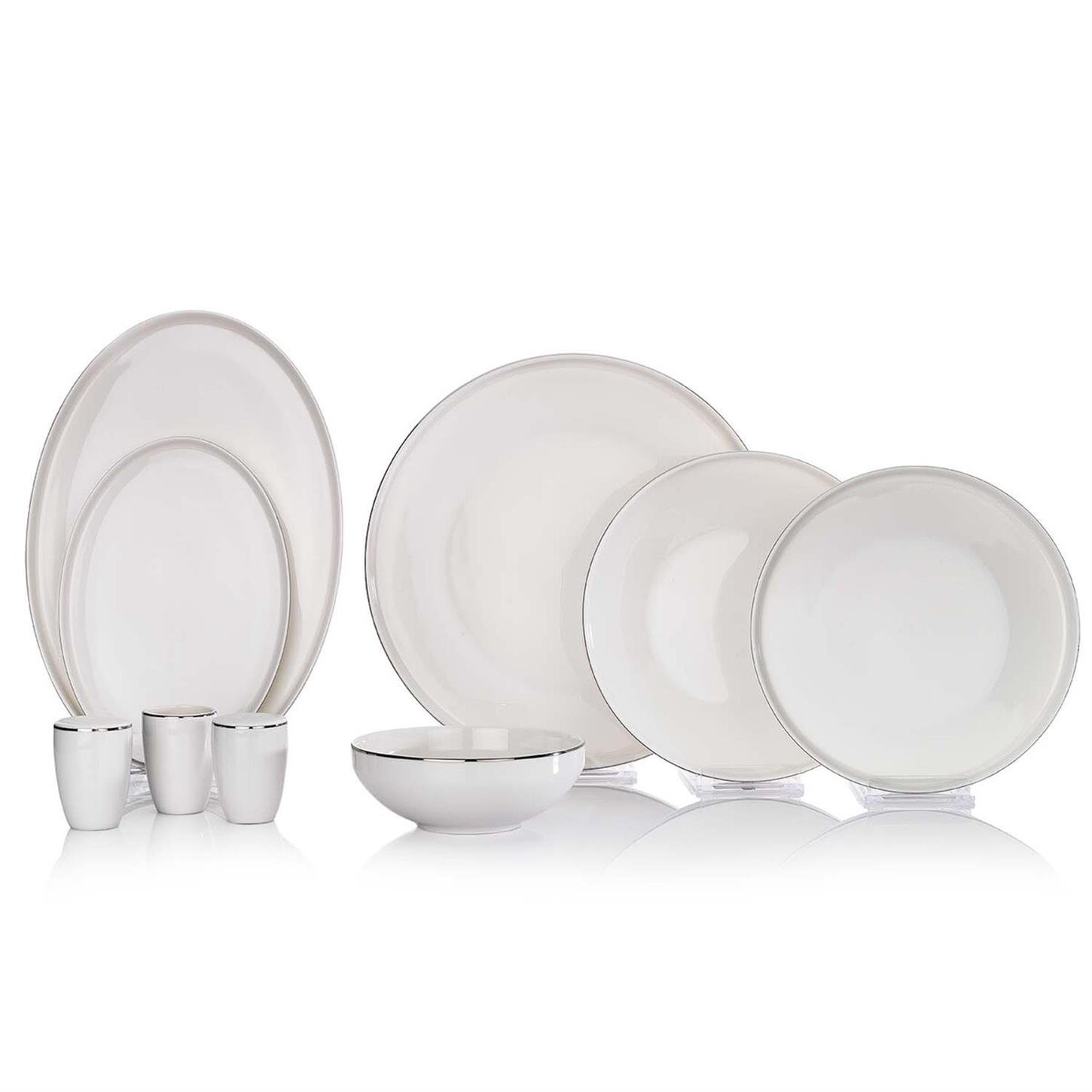 1S0020-01001-PLT01Schafer Adel Platin Yemek Takımı 56 prç Platin