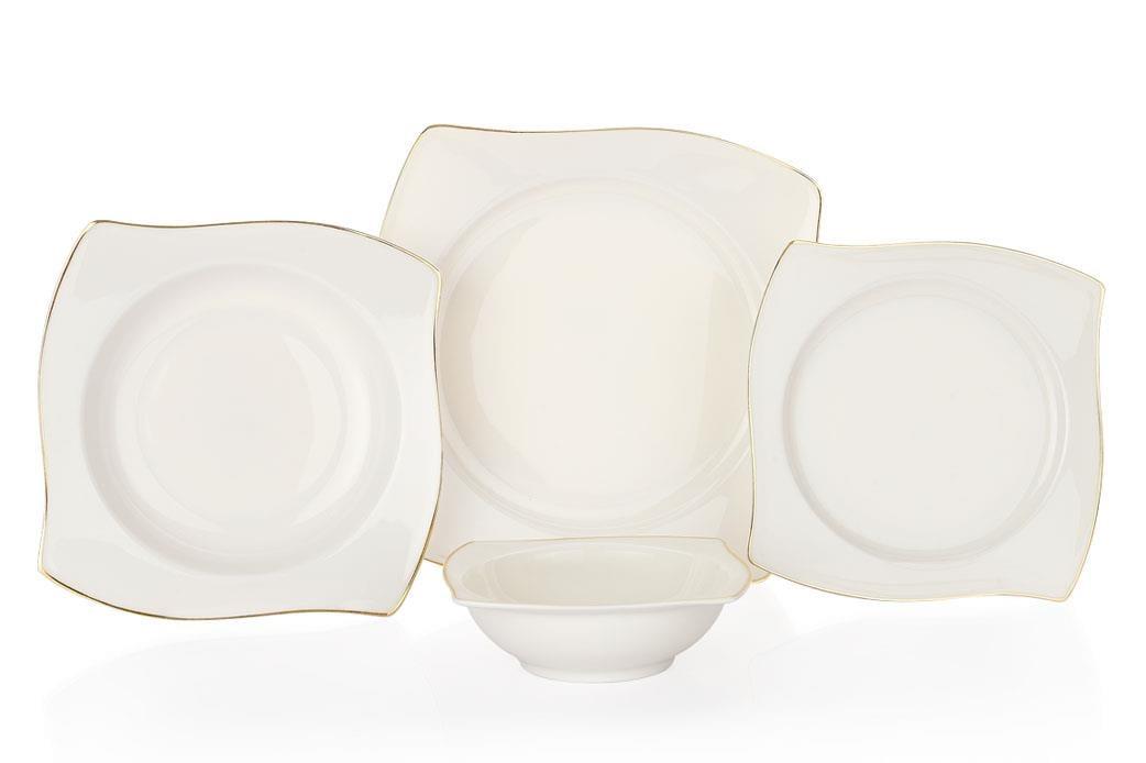 1S0446-01001-GLD01Schafer Bety Yemek Takımı 48 Parça Gold