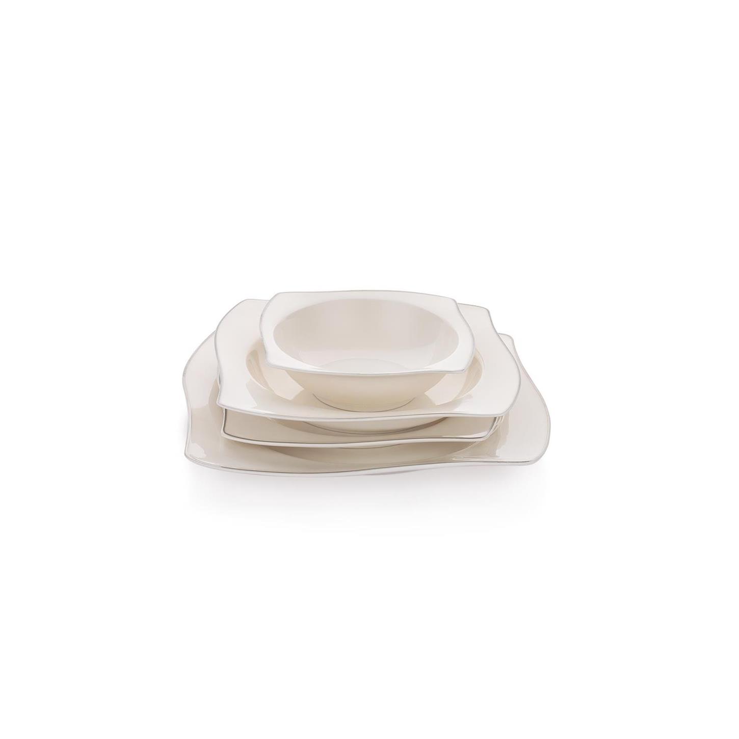 1S0446-01001-PLT01Schafer Bety Yemek Takımı 48 Parça Platin