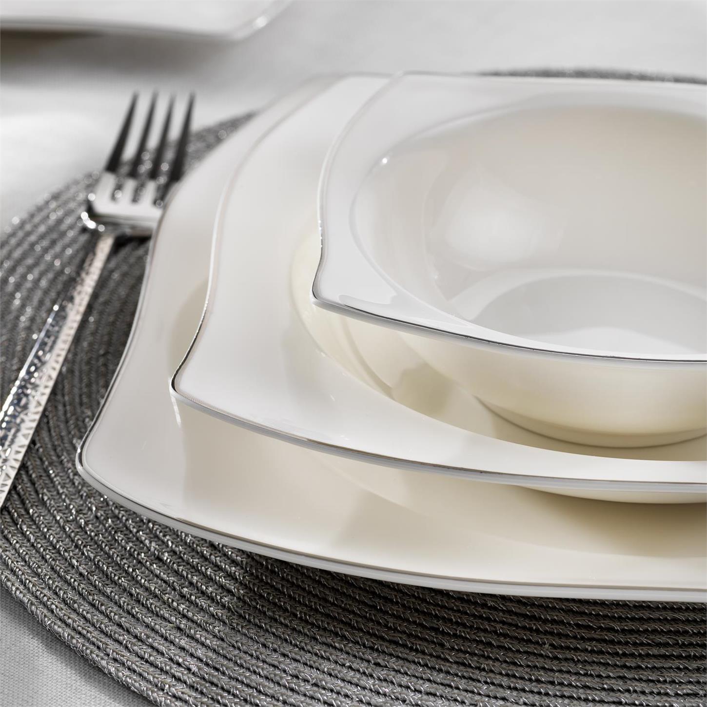 1S0446-01001-PLT01Schafer Bety Yemek Takımı 48 Parça Platin