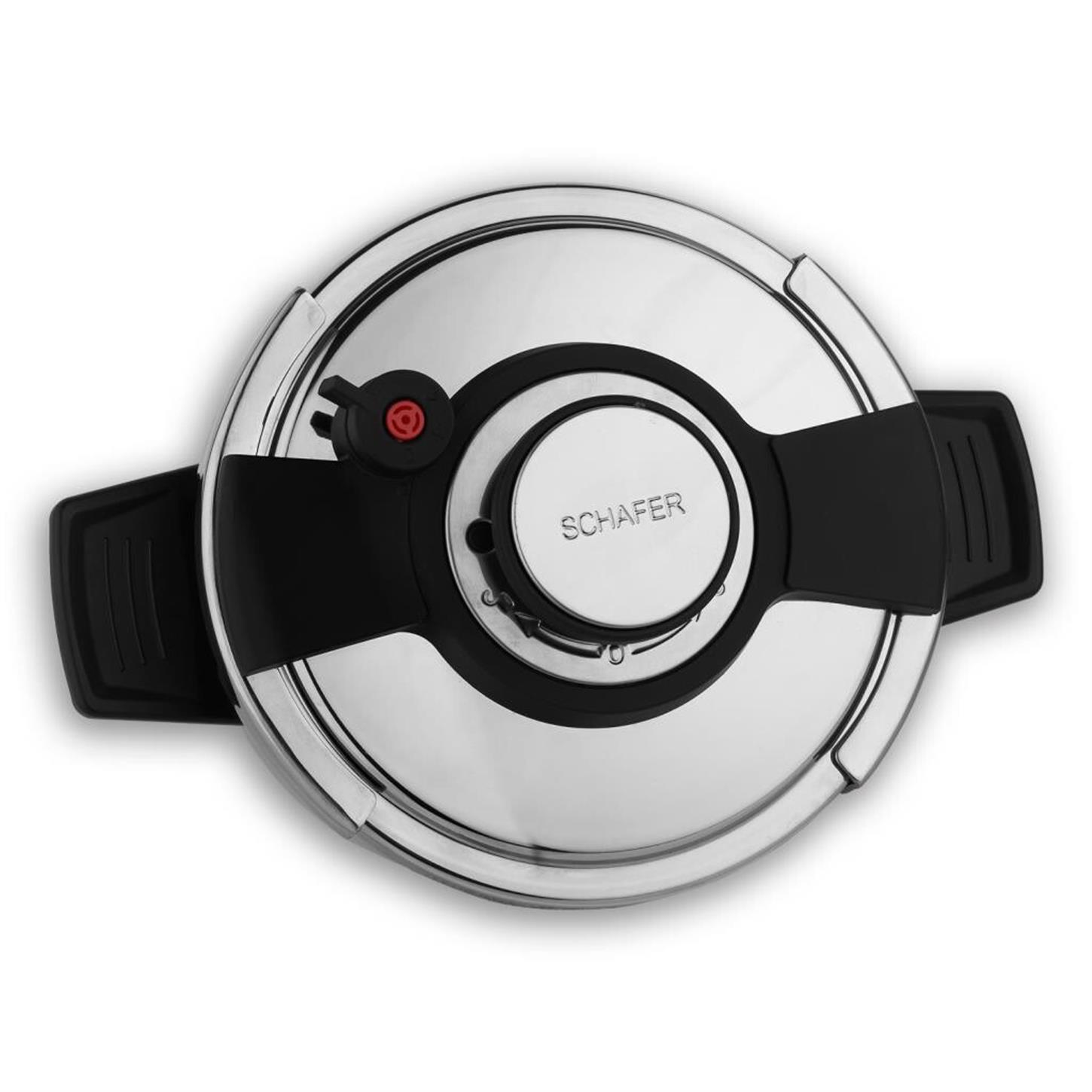 1S0815-27002-SIY01Schafer Compact Düdüklü Tencere Seti 2 li 4 prç Siyah
