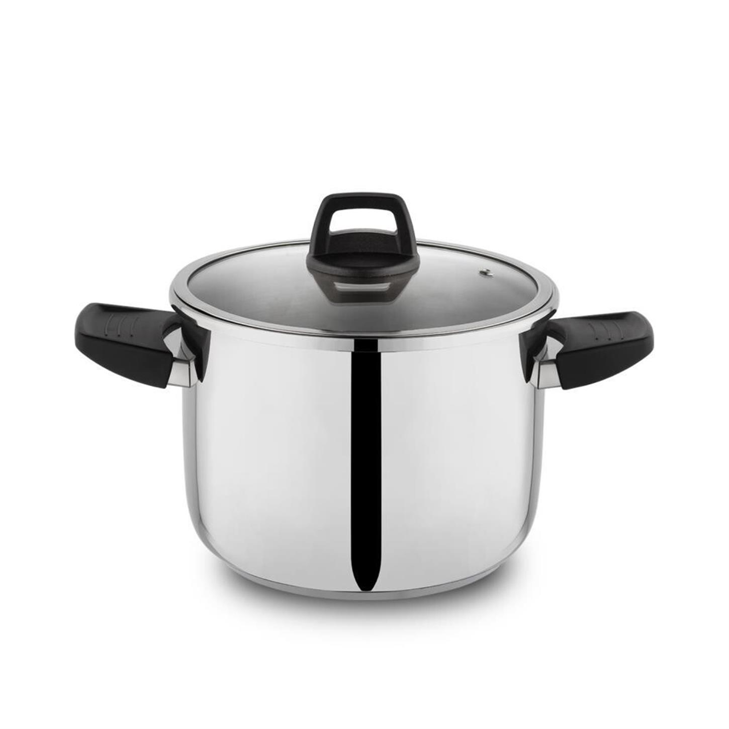1S0815-27002-SIY01Schafer Compact Düdüklü Tencere Seti 2 li 4 prç Siyah