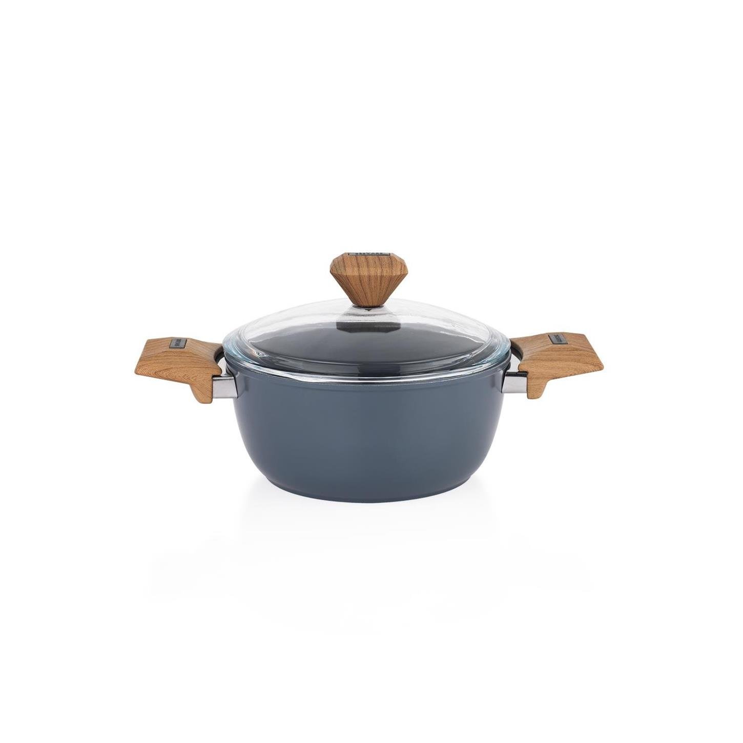 1S2037-21001-SIY01Schafer Fiesta Seramik Derin Tencere 20 cm Siyah
