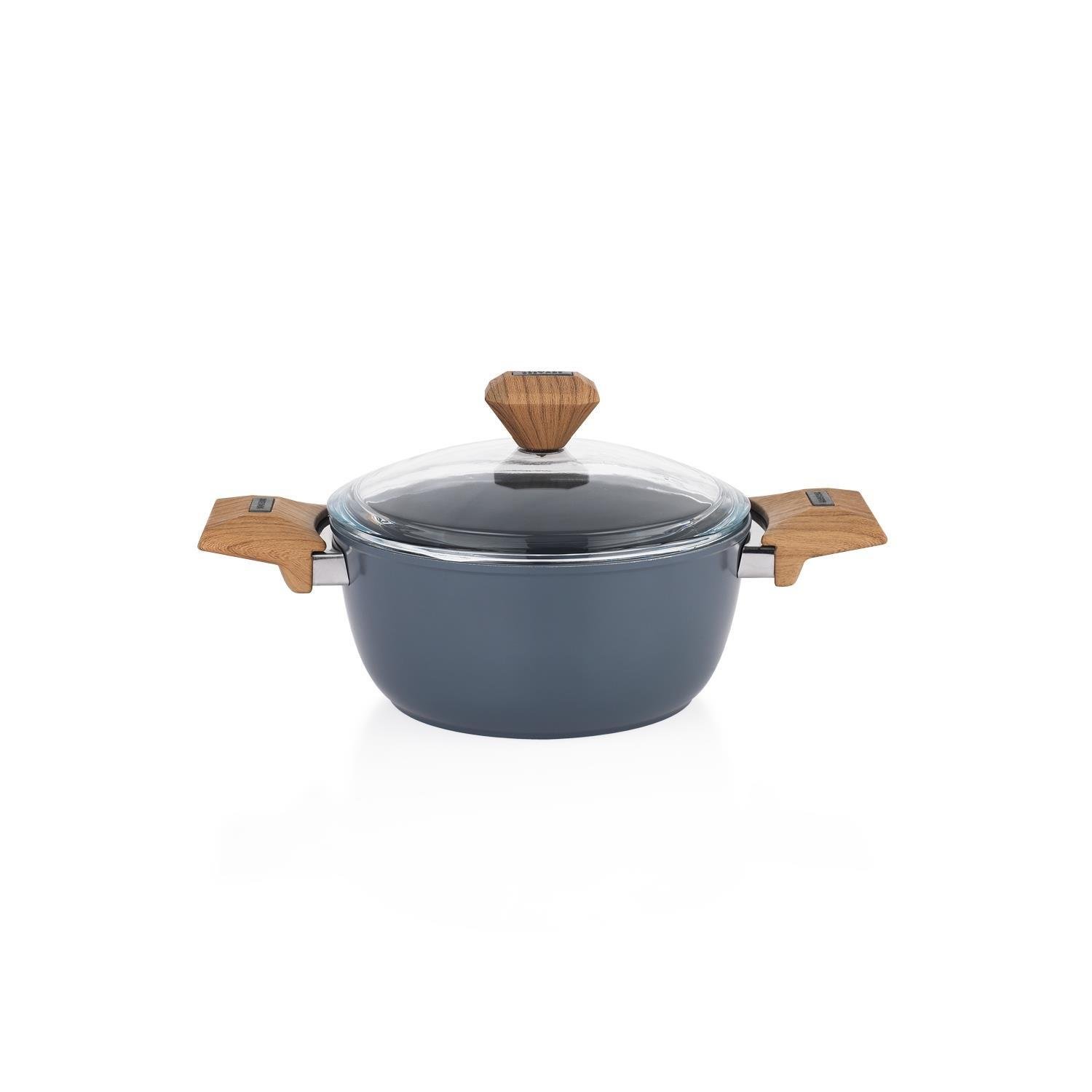 1S2037-21001-SIY01Schafer Fiesta Seramik Derin Tencere 20 cm Siyah