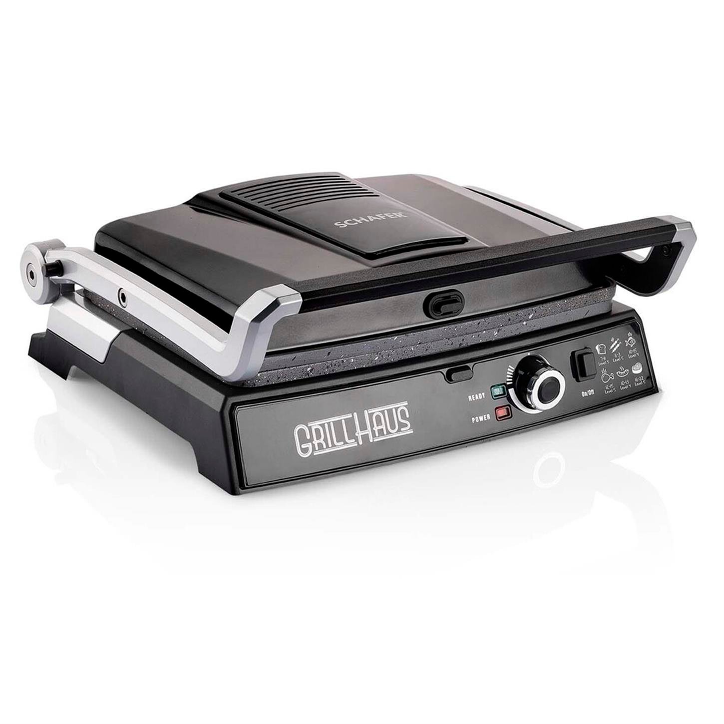 1S258-25007-SIY01Schafer Grill Haus Tost Makinesi Siyah