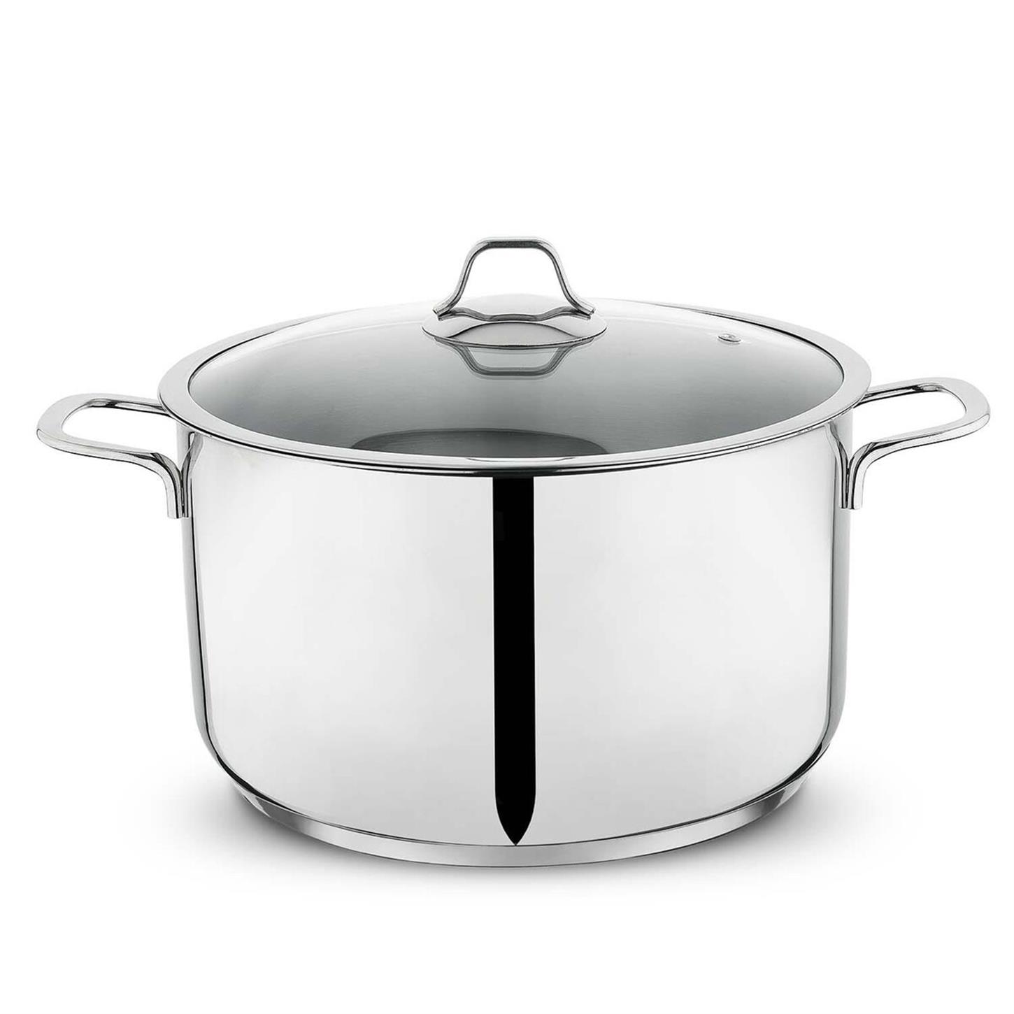 1S2817-13001-INX09Schafer Held Çelik Derin Tencere 30 cm 2 prç Inox