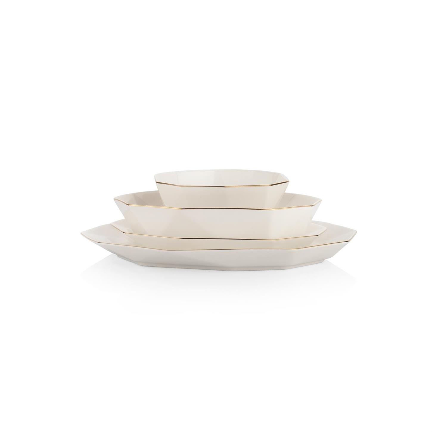 1S6472-01001-GLD01Schafer Siena Yemek Takımı 24 prç Gold