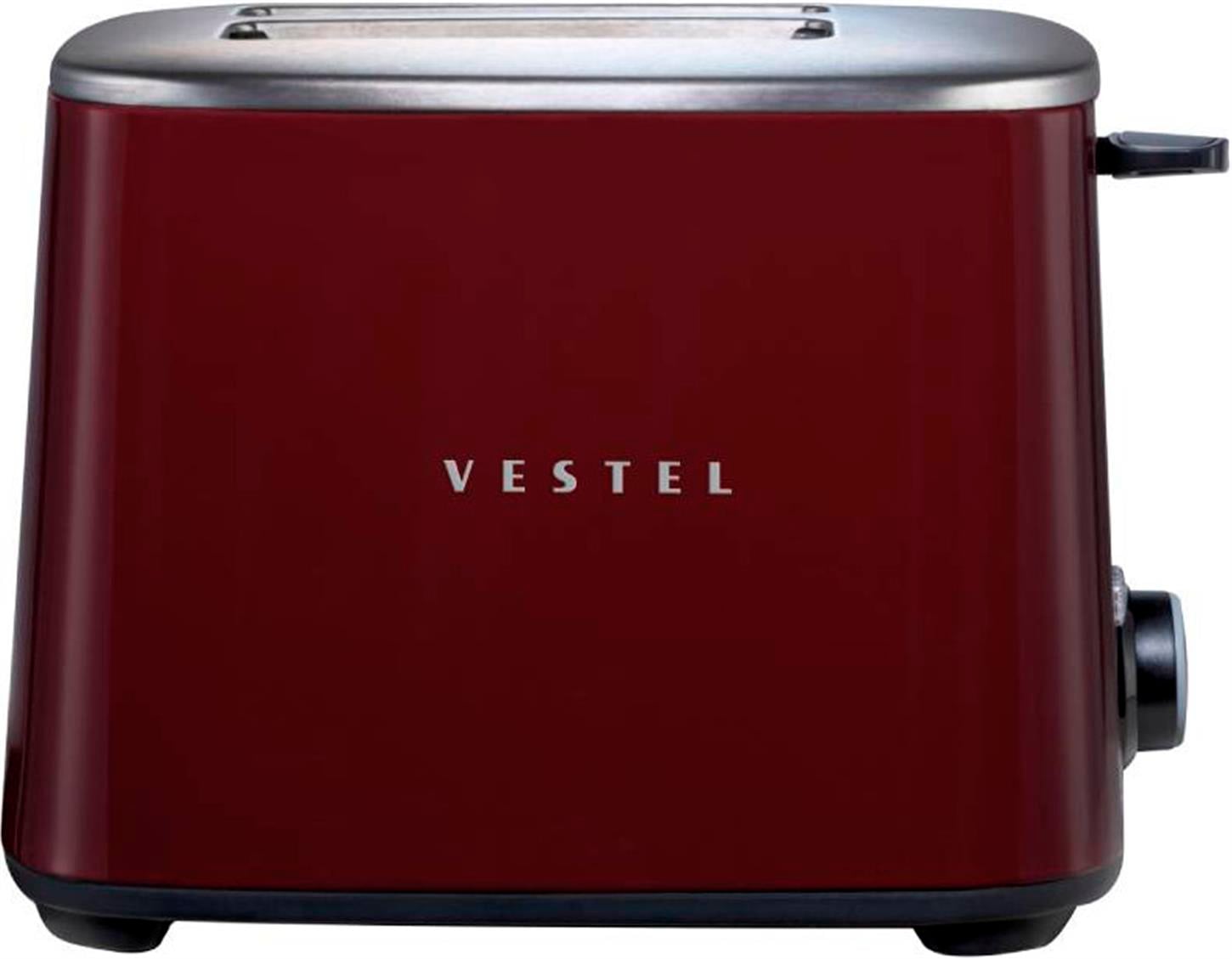 20242833Vestel Retro Ekmek Kızartma Makinesi Bordo