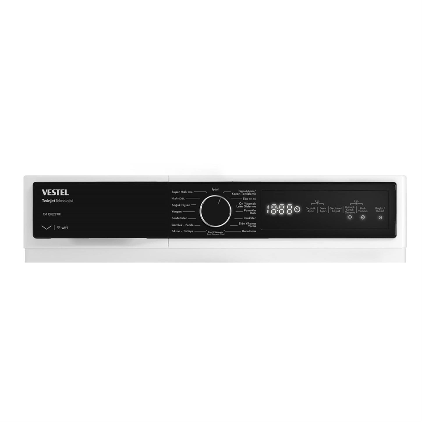 20265390Vestel 9 kg CMI 97302 WiFi 1000 Devir Çamaşır Makinesi