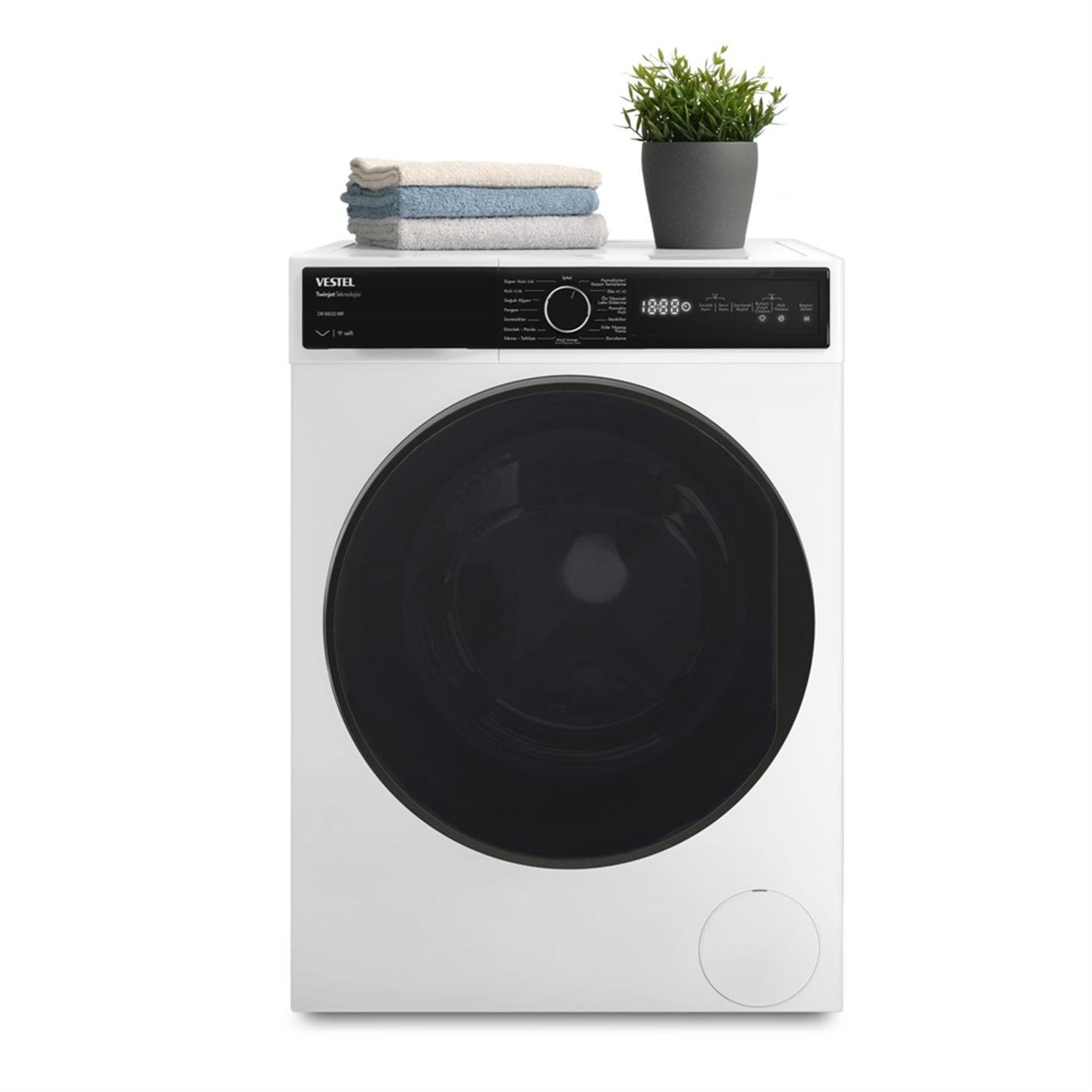 20265390Vestel 9 kg CMI 97302 WiFi 1000 Devir Çamaşır Makinesi