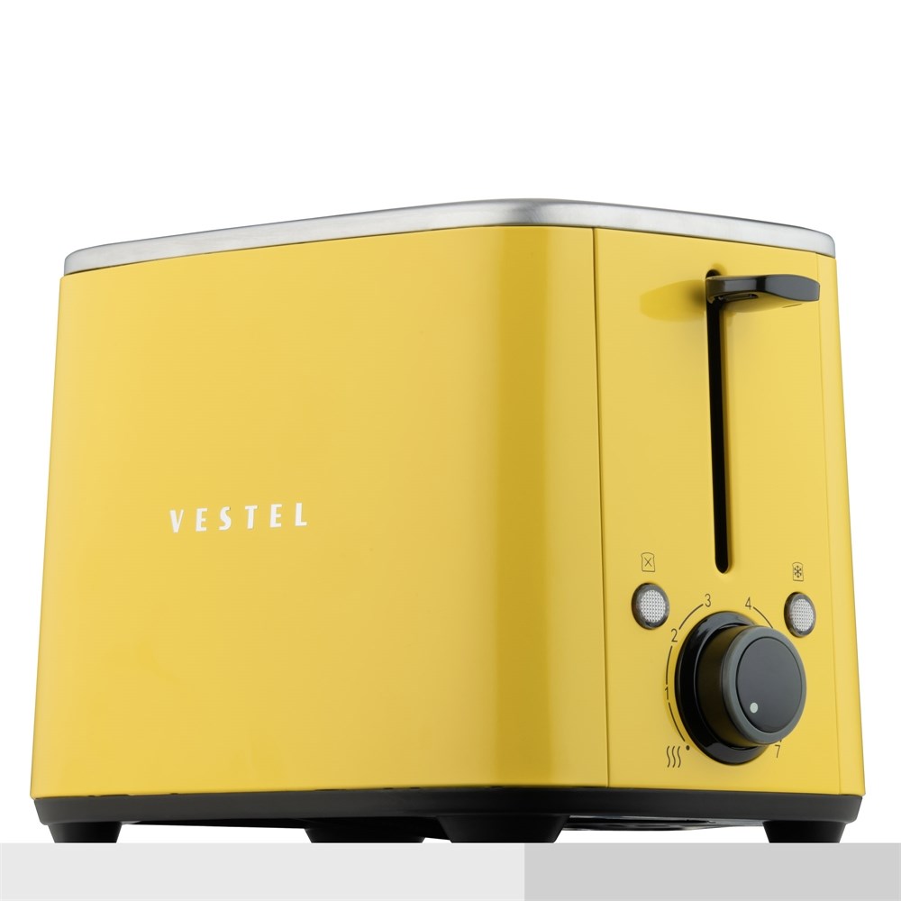 20265485Vestel Retro Ekmek Kızartma Makinesi Sarı