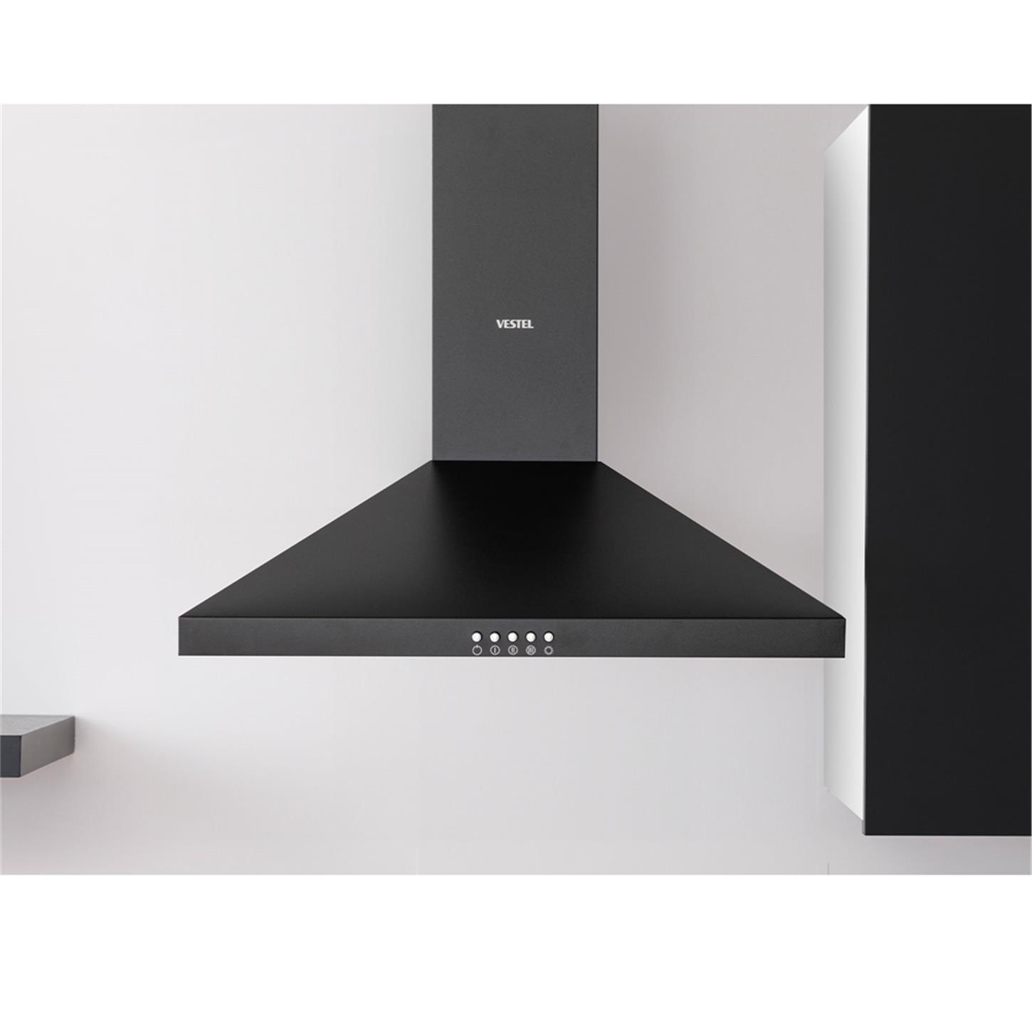 20267321Vestel AD 60030 S Siyah Ankastre Davlumbaz