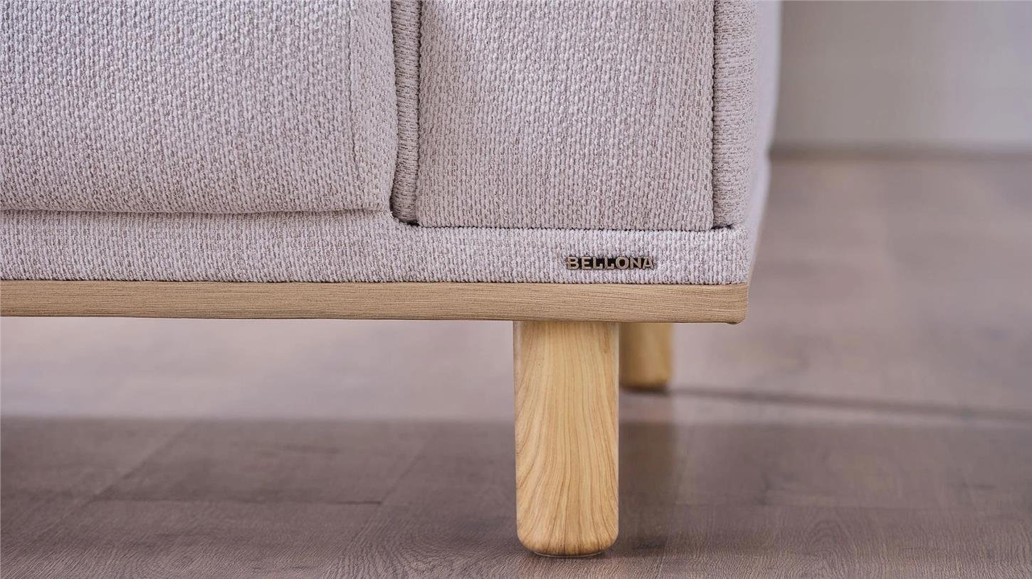 20BHS3D00600001Bellona Boheems Üçlü Koltuk Krem