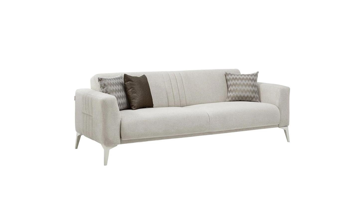 20NAD3D00400001Bellona Nadia Üçlü Koltuk Krem