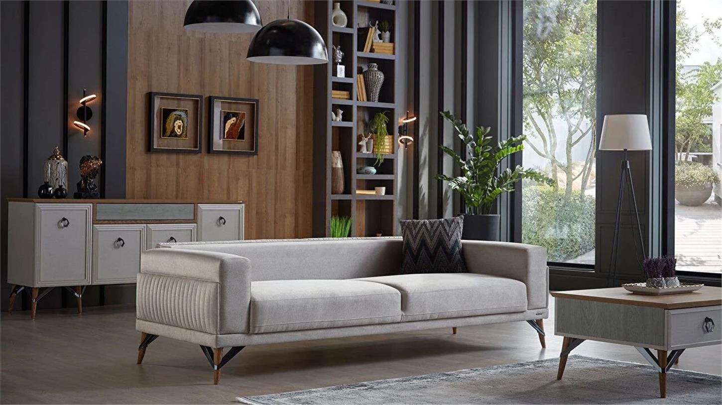 20VAA3D00400001Bellona Valencia Üçlü Koltuk Bej