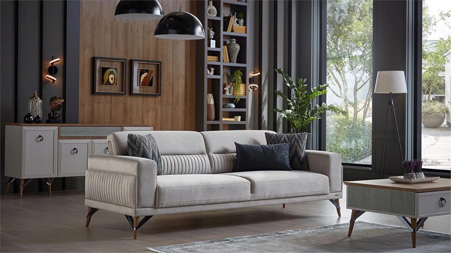 20VAA3D00400001Bellona Valencia Üçlü Koltuk Bej