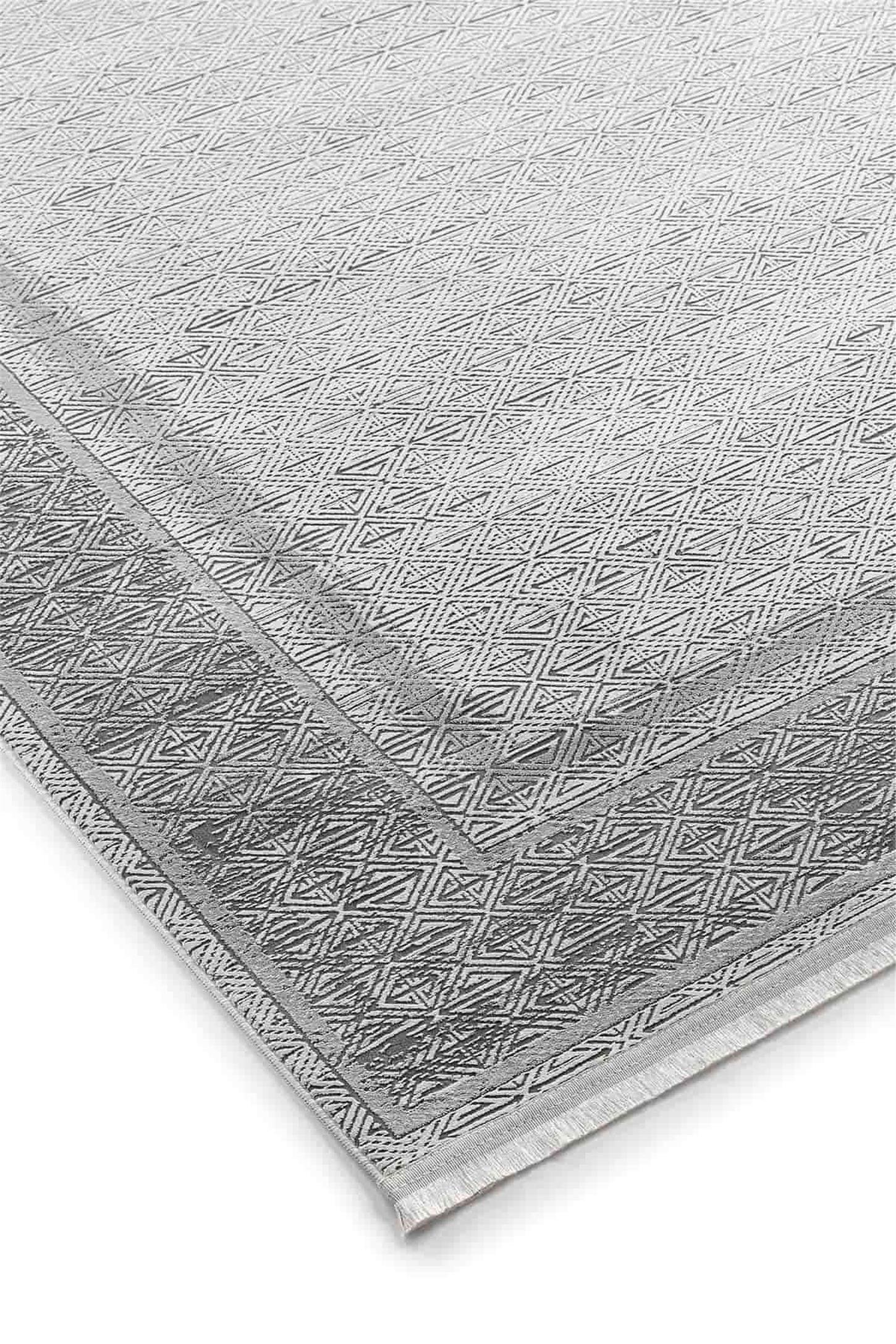 236LDY16114Y0GRI00Gümüşsuyu Lidya 16114 G10 80X150 Gri Halı