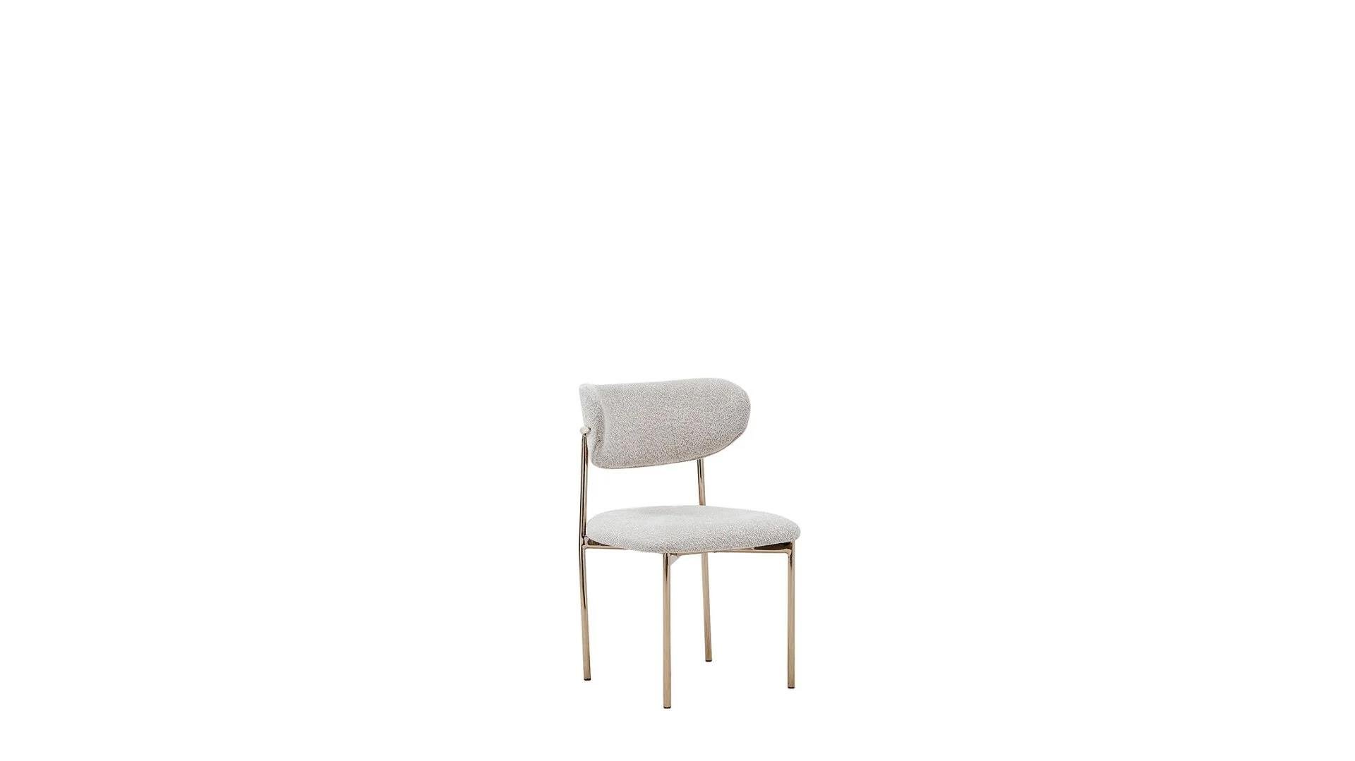 23ETE63640220001Blln Estella 6364 2 li Sandalye /Mondero Krem