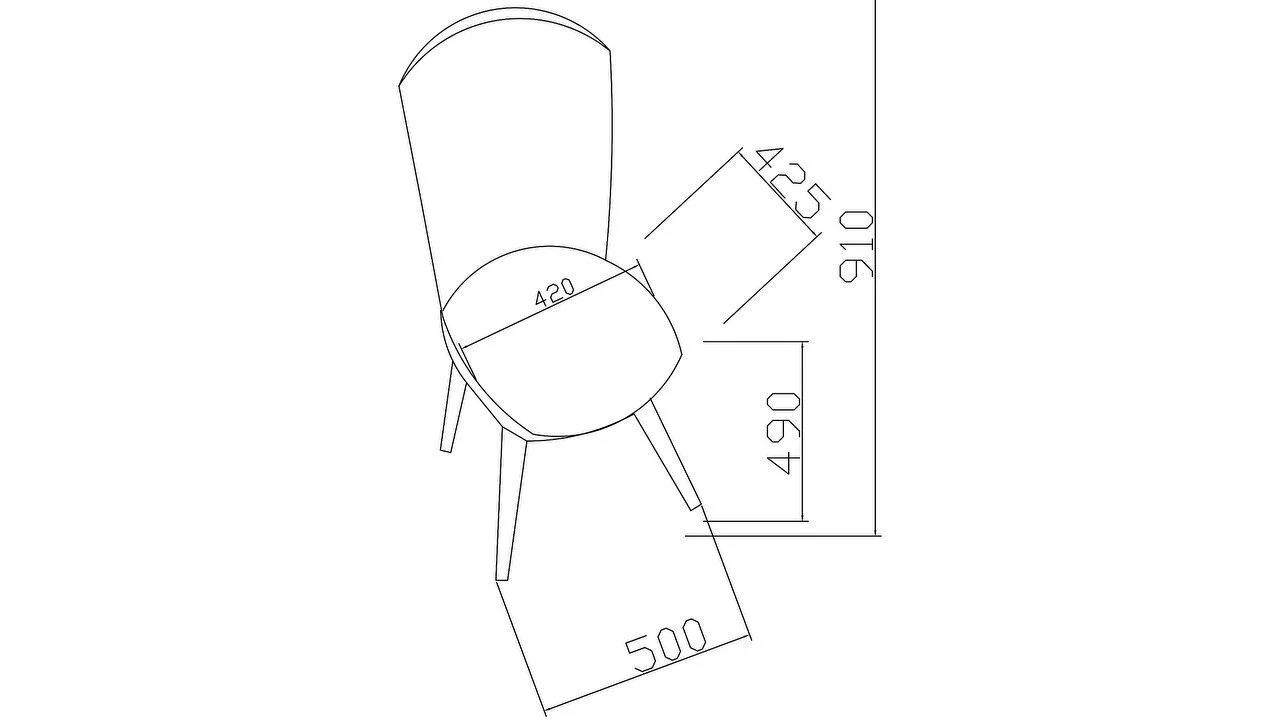 23LCD63200240001.Bellona Lucida 6320 Sandalye 2 adet Siyah