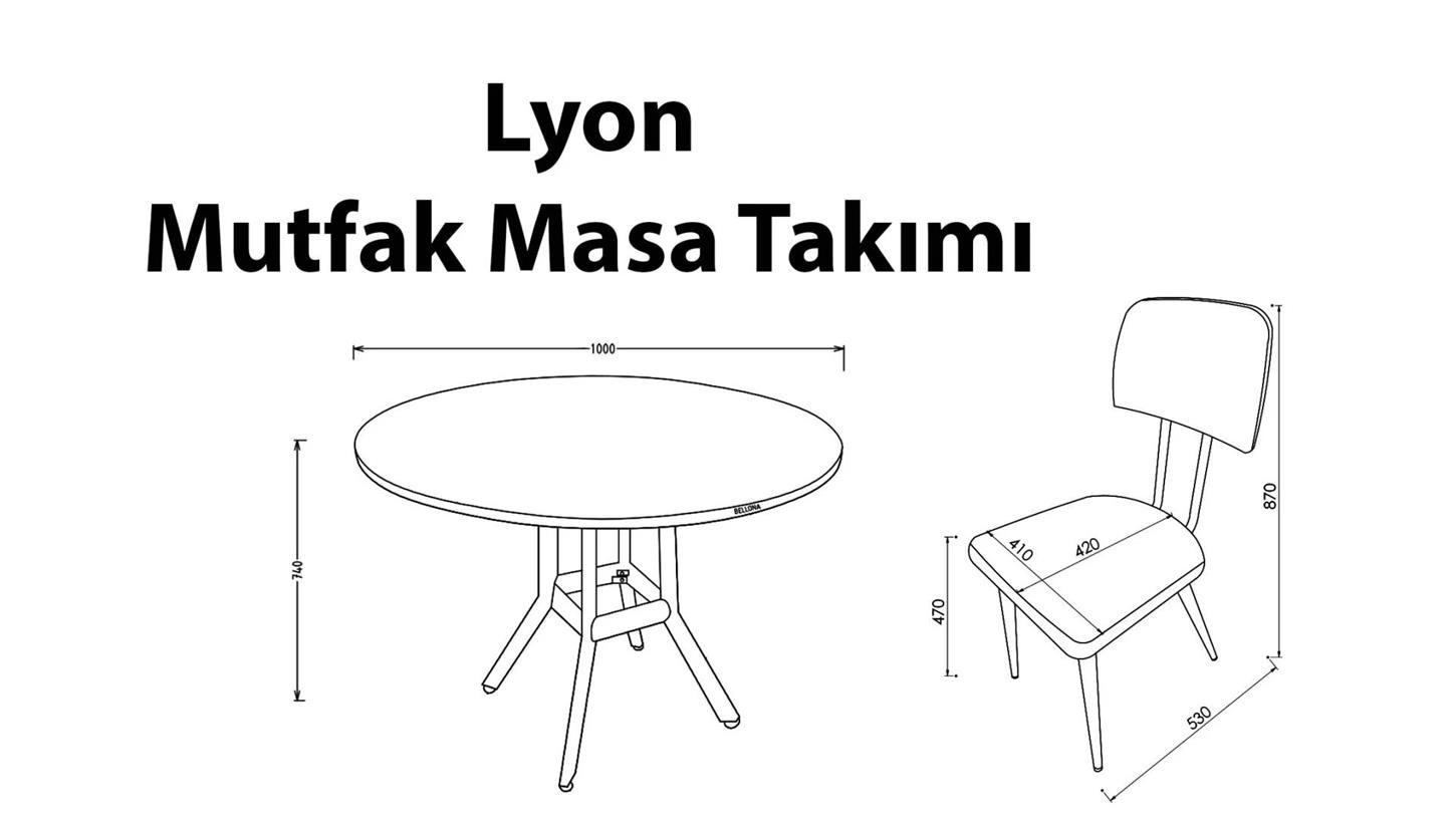 23LYO63530220001Bellona Lyon Sandalye 2 Adet
