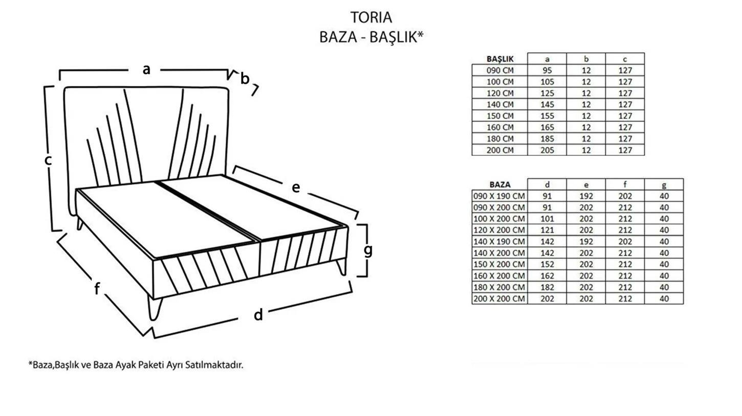 26TOAII00100004Bellona Toria 160 Lık Başlık Vika Gri