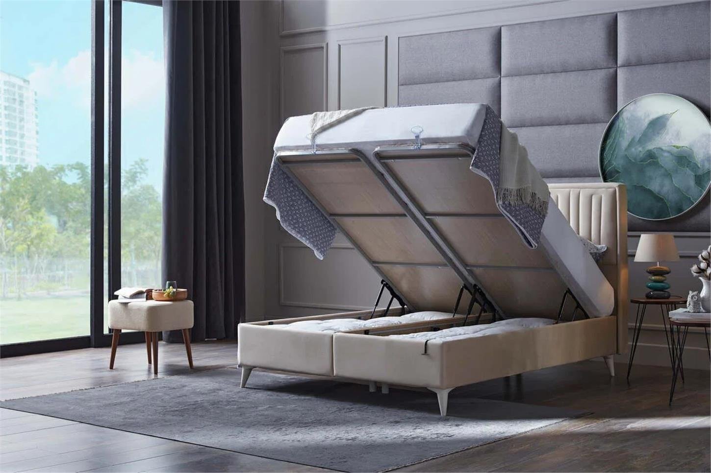 28PTAE600100004Bellona Petra Plus Baza 120x200 - Krem