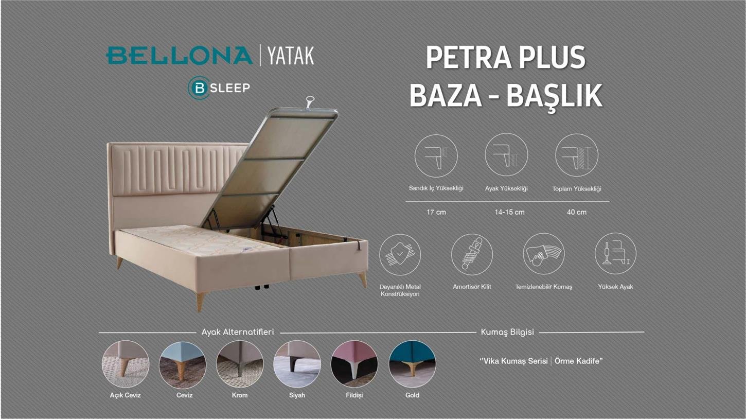 28PTAE600100004Bellona Petra Plus Baza 120x200 - Krem