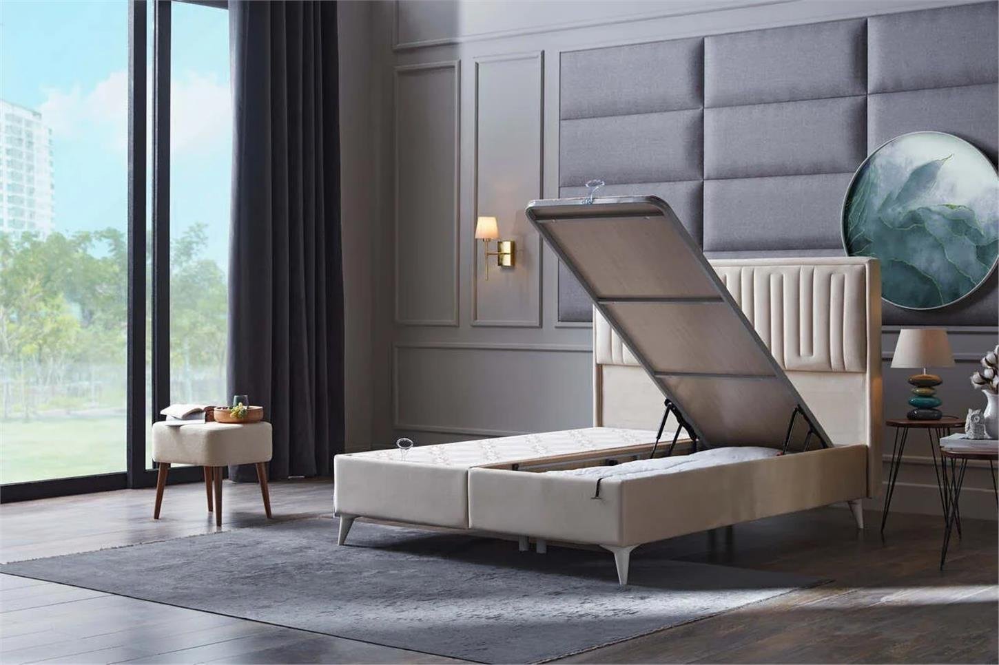28PTAE600100004Bellona Petra Plus Baza 120x200 - Krem