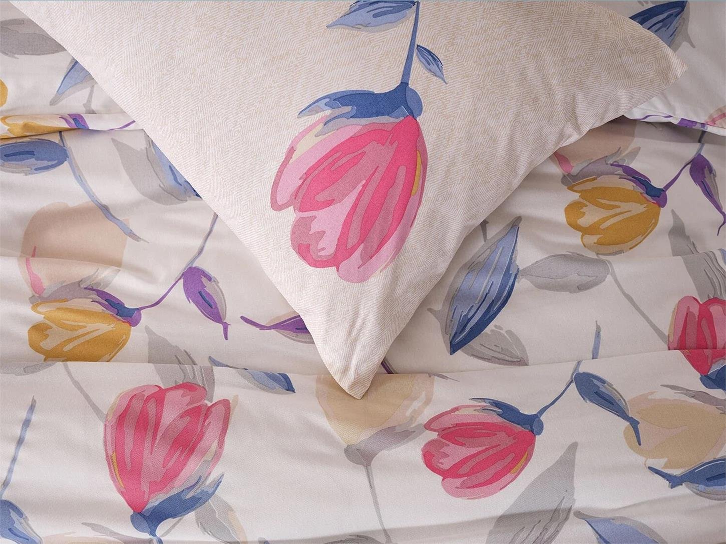2Q9CMFEASY0020195Doqu Home Ç Easy Cotton Comfoter Uyku Seti Tulips