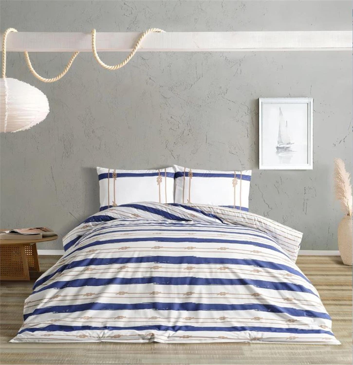 2Q9NTKMRIN0010161Doqu Home Marine Tek Kişilik Nevresim Takımı Serene