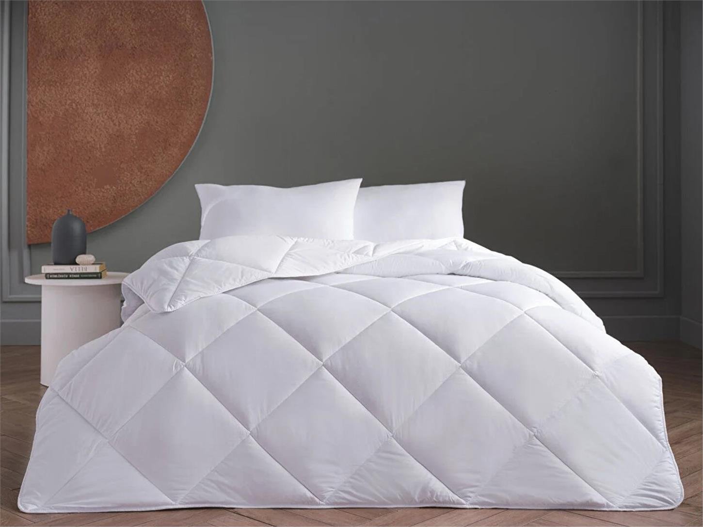 2Q9YRGWHTE0020Doqu Home Whiteline Microfiber Çift Kişilik Yorgan