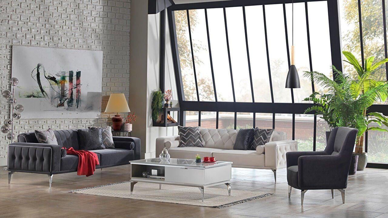 51LTT5100700001Bellona Loretto Koltuk Takımı 3+3+B+B Antrasit