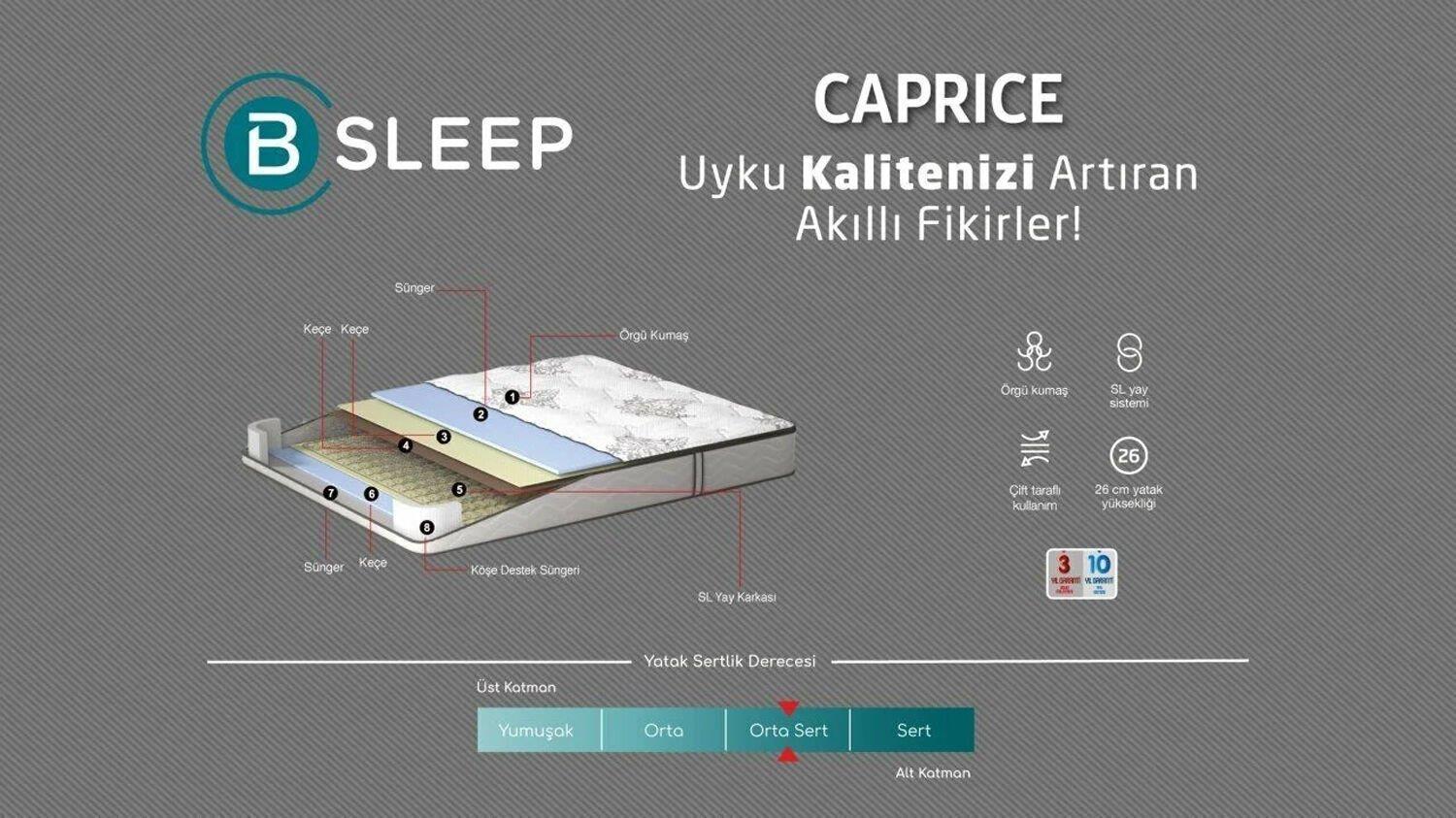 Bellona Caprice Yatak 160x200