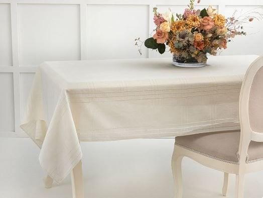 English Home Navy Masa Örtüsü 150x200 cm Krem