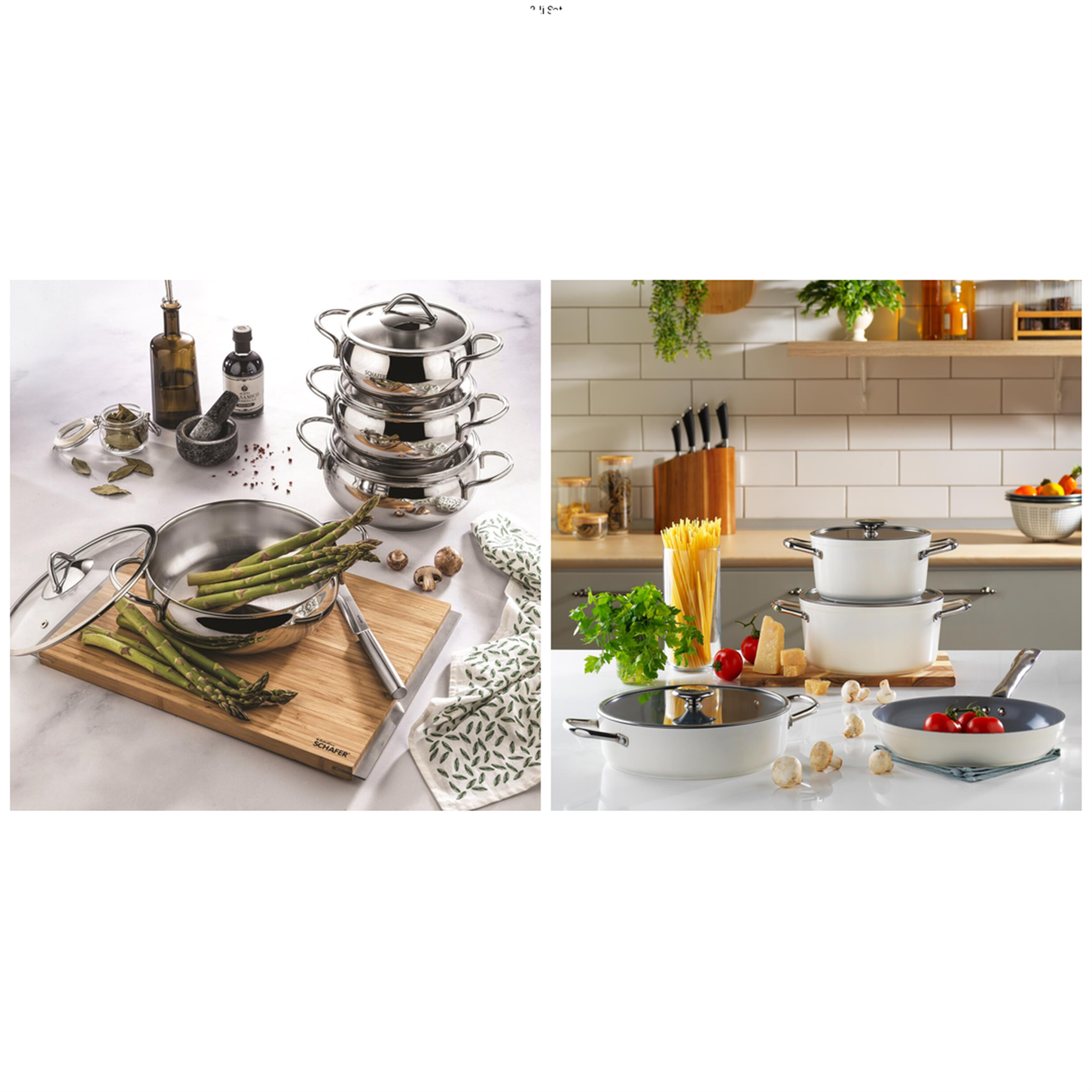 KRM-00054Schafer Premium Pişirme Seti - Cookhaus & Gravita KREM
