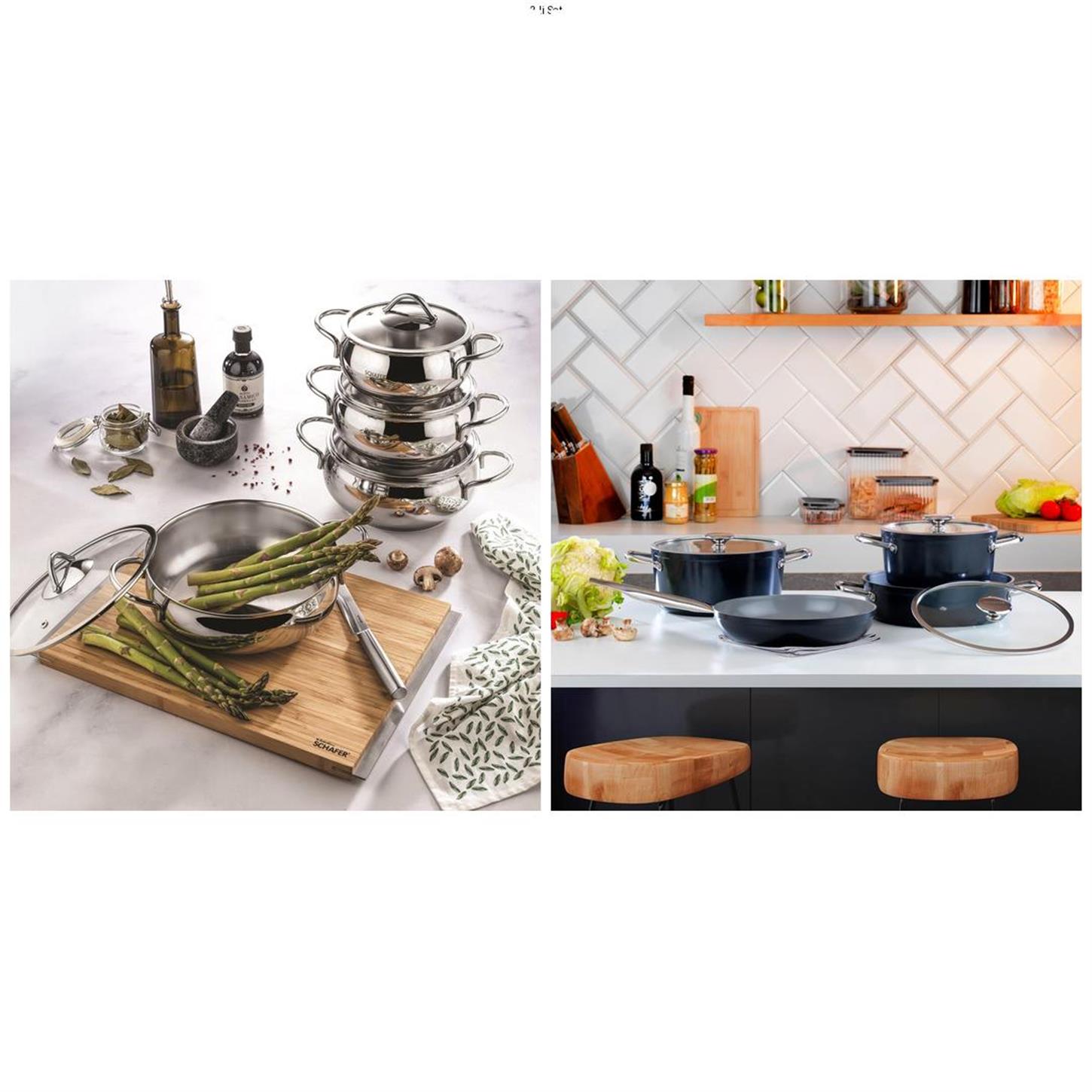 KRM-00055Schafer Premium Pişirme Seti - Cookhaus & Gravita Siyah