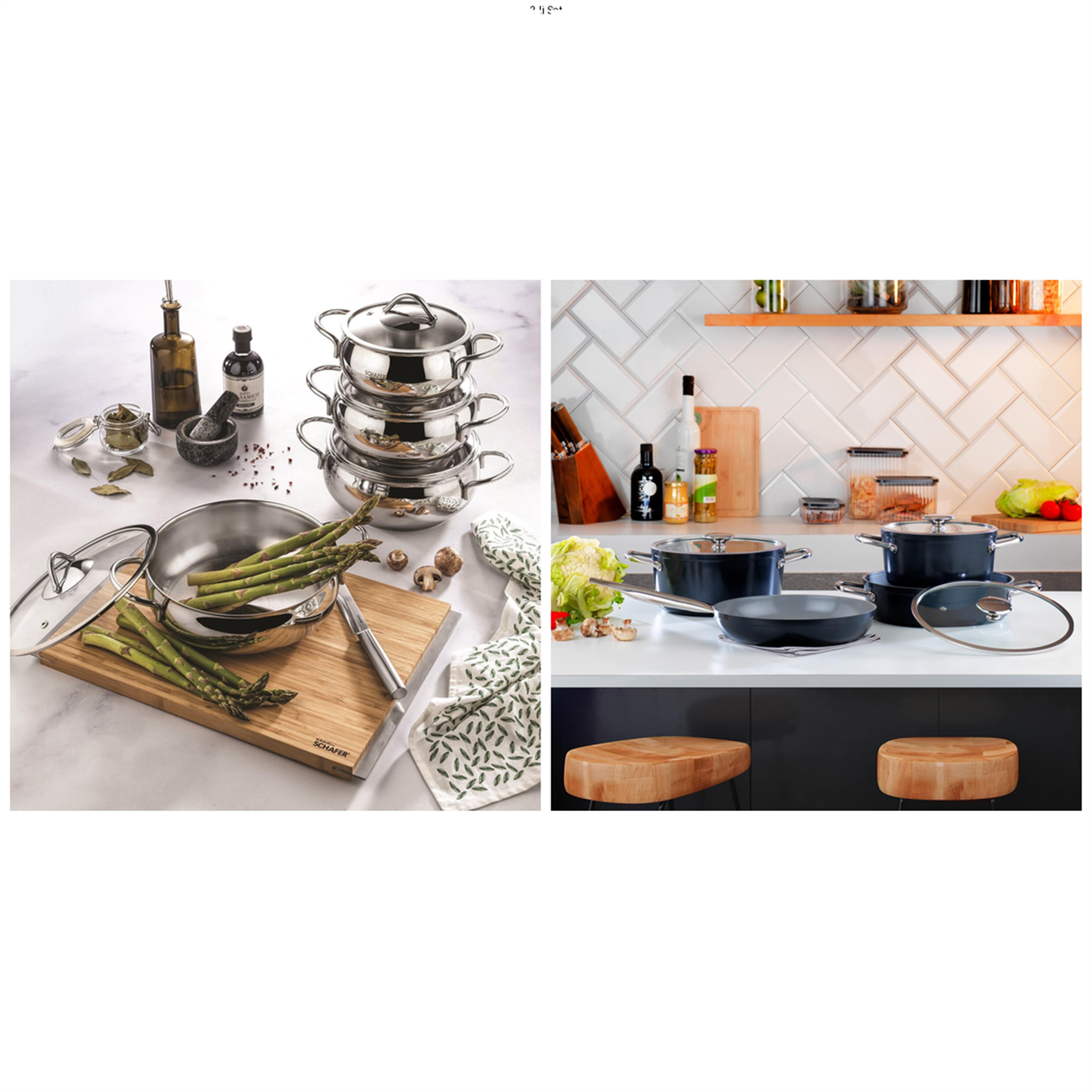 KRM-00055Schafer Premium Pişirme Seti - Cookhaus & Gravita Siyah