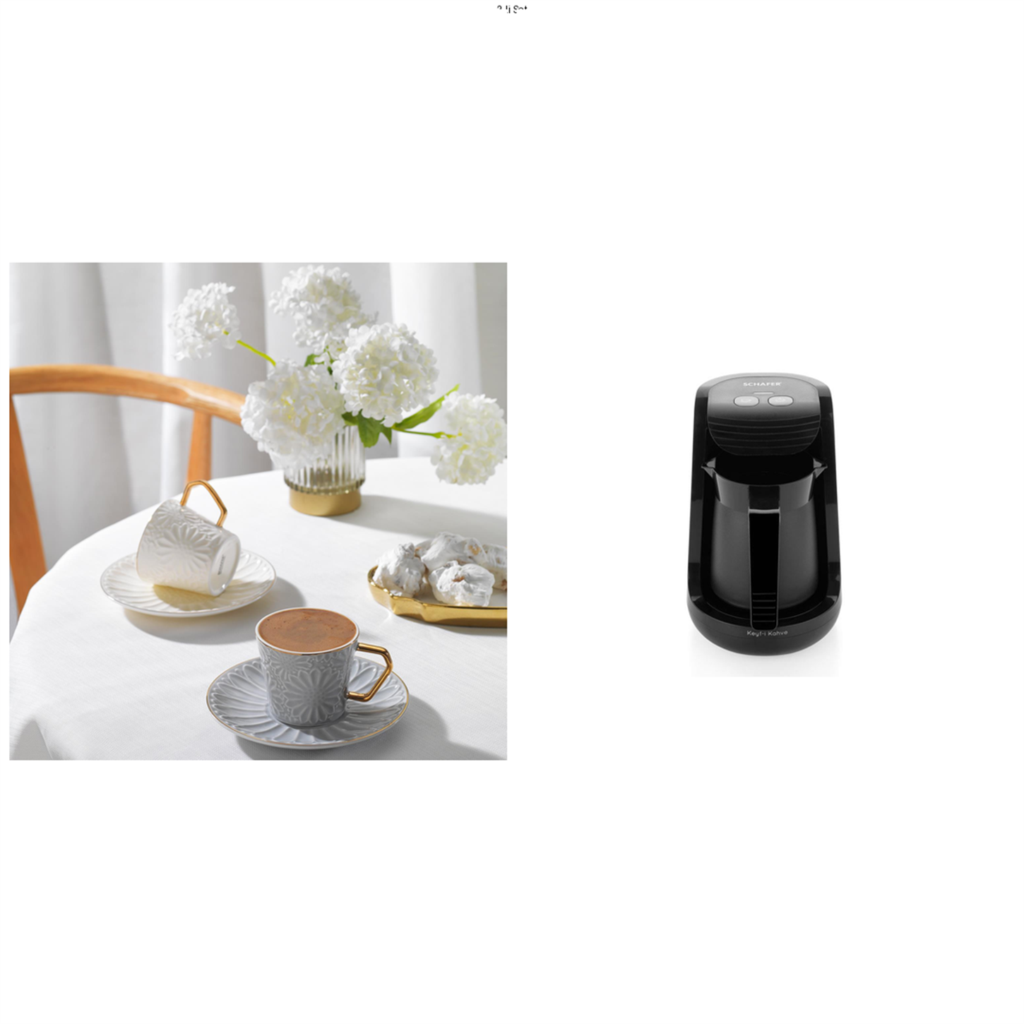 KRM-00070Schafer Kahve Tutkusu İkilisi - Keyf-i & Glossy
